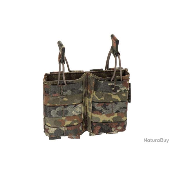 Clawgear 5.56mm Open Double Mag Pouch Core - Flecktarn