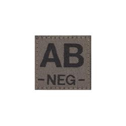 Clawgear AB Neg Bloodgroup Patch - RAL7013