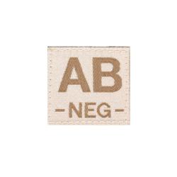 Clawgear AB Neg Bloodgroup Patch - Desert