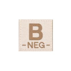 Clawgear B Neg Bloodgroup Patch - Desert