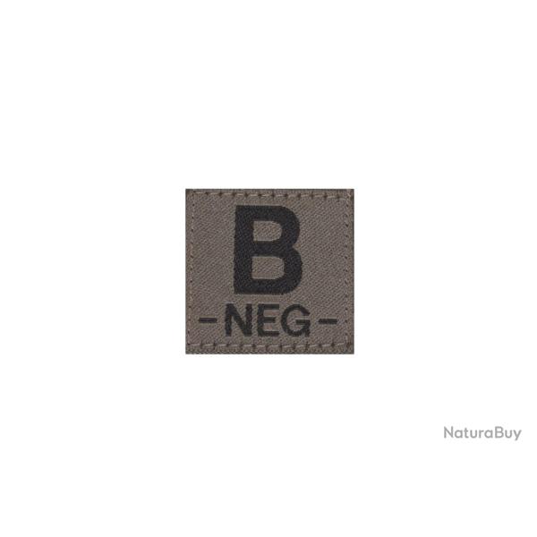 Clawgear B Neg Bloodgroup Patch - RAL7013