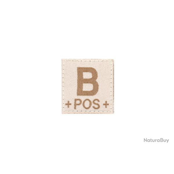 Clawgear B Pos Bloodgroup Patch - Desert