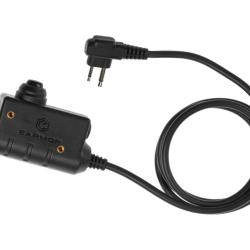 Earmor M51 Tactical PTT Motorola Two Pin - Black