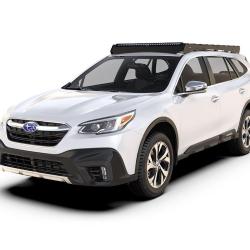 Galerie de toit pour Subaru Outback 6e g&eacute;n&eacute;ration, Slimsport, pr&ecirc;t barre LED