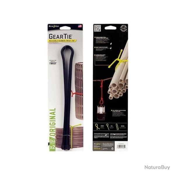 Gear Tie� Reusable Rubber Twist Tie� 60cm - Coyote