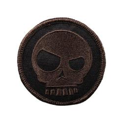 Mean T-Skull Patch - Marron