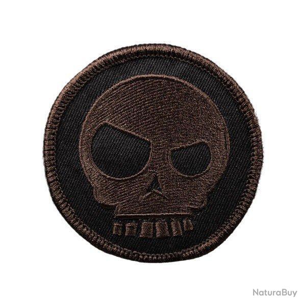 Mean T-Skull Patch - Marron