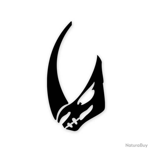 Mudhorn ProCut Black Sticker - Blanc