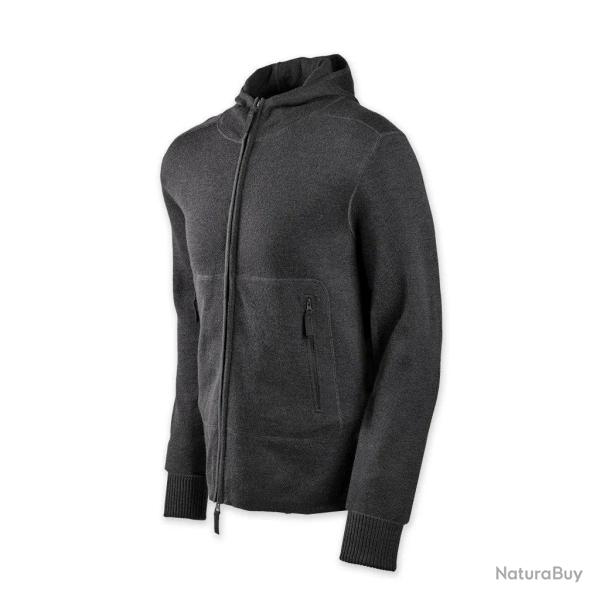 Orion Merino Hoodie FZ - Noir / XL