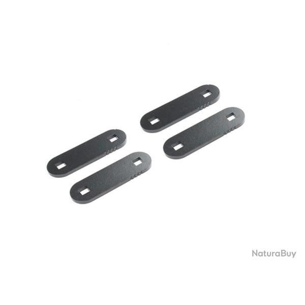 Plaques d'�crou pour tente Autohome sur galerie - 4 supports