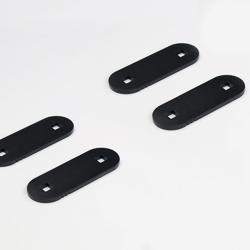 Plaques d'&eacute;crou universelles pour tente de toit - 6 supports