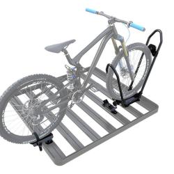 Support de v&eacute;lo pour galerie de toit, Pro, roues en place