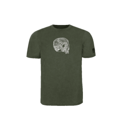 T-Shirt TAD Topo Skull - Cr&acirc;ne Blanc - Combat / M