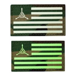 TAD Flag GITD Velcro Patch - Woodland