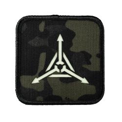 TAD Logo GITD Patch - Multicam Black