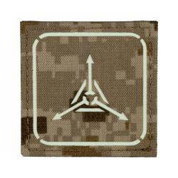 TAD Stencil Logo GITD Patch - AOR1