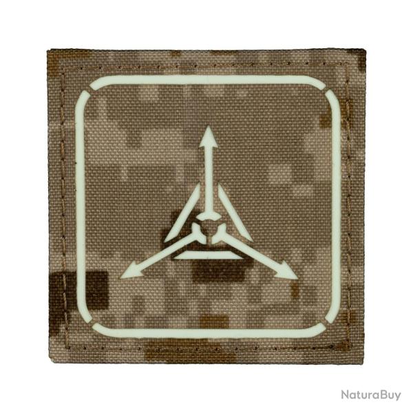 TAD Stencil Logo GITD Patch - AOR1