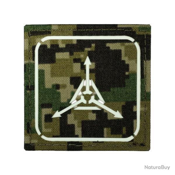 TAD Stencil Logo GITD Patch - AOR2