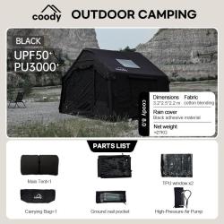 Tente gonflable Coody Air Tent 8.0 - Noir