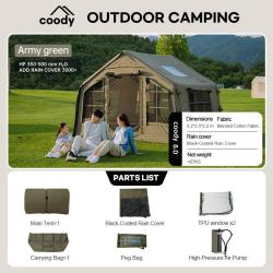 Tente gonflable Coody Air Tent 8.0 - Olive