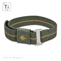 Ti-FXDS Strap 20mm - Olive / Short