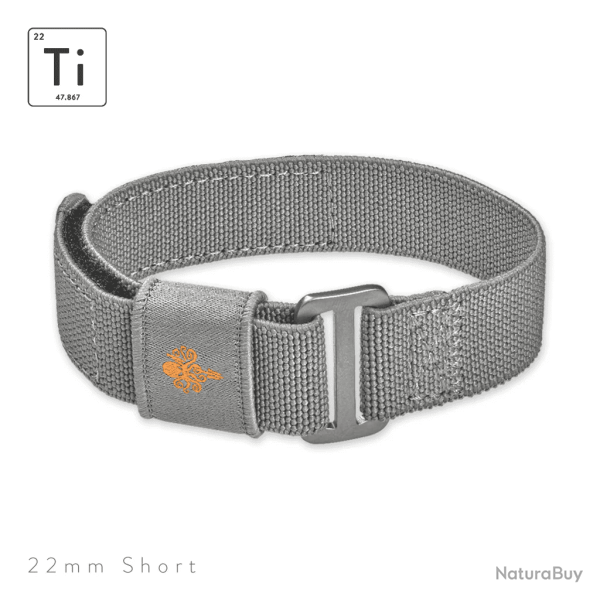Ti-FXDS Strap 22mm - Gris / Short
