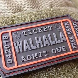 WALHALLA TICKET - Odin approved Patch - Noir