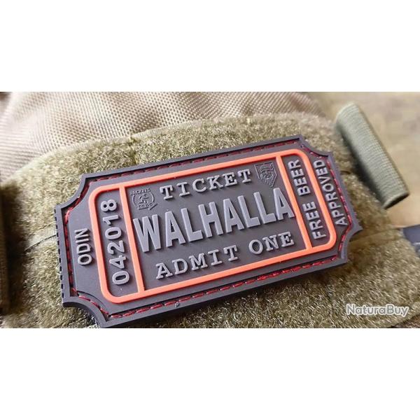 WALHALLA TICKET - Odin approved Patch - Noir