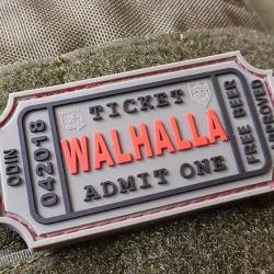 WALHALLA TICKET - Odin approved Patch - Gris