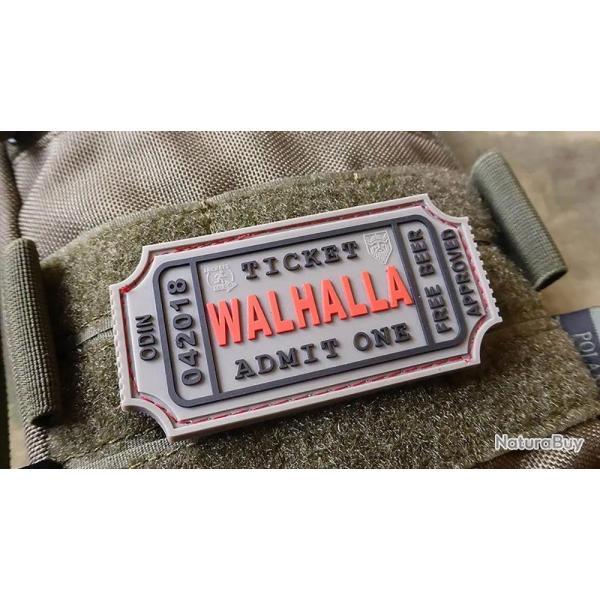 WALHALLA TICKET - Odin approved Patch - Gris