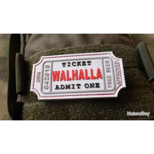 WALHALLA TICKET - Odin approved Patch - Blanc