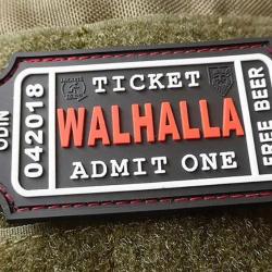 WALHALLA TICKET - Odin approved Patch - Blackmedic