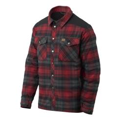 Winter Warden Shirt - Slate Crimson Plaid / L