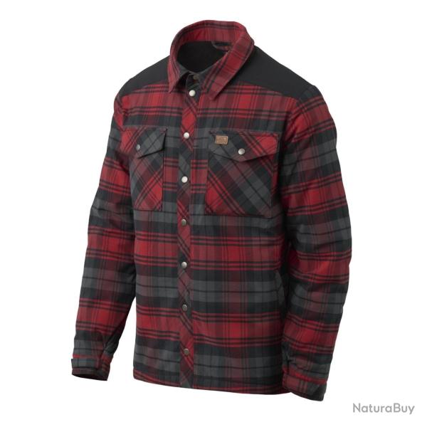 Winter Warden Shirt - Slate Crimson Plaid / 2XL