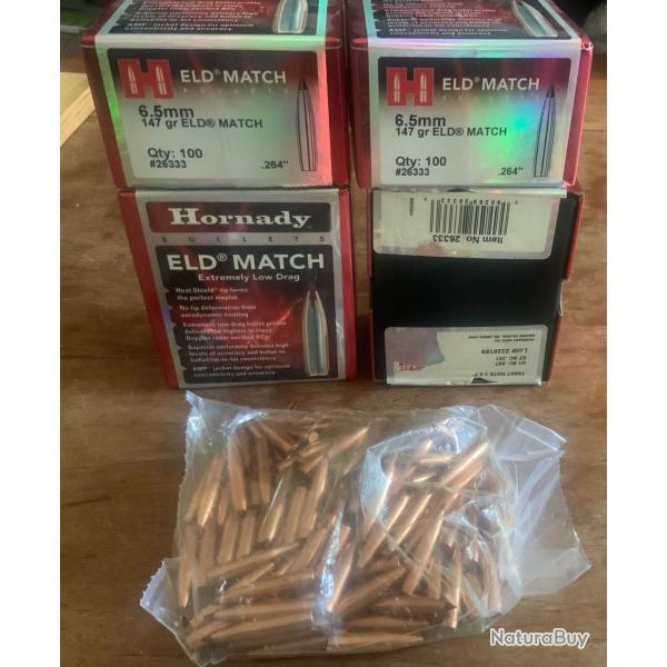 Ogives Hornady ELD MATCH - Cal. 6.5mm - 147 grains