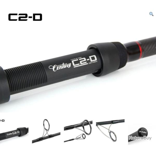 2 CENTURY C2-D Distance 13ft 3.75lb en anneaux de d�part de 50 et ligatures rouge