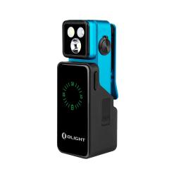 Olight Oclip 2 Pro Premium Bleu - Lampe clip rechargeable avec station de charge
