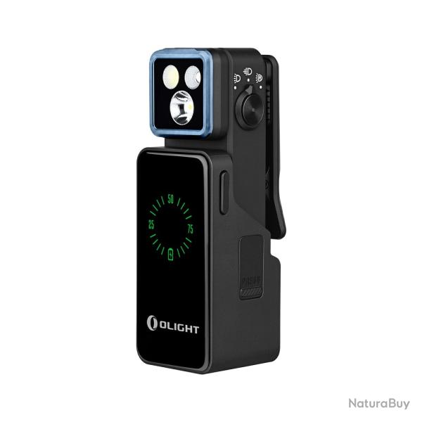Olight Oclip 2 Pro Premium Noir - Lampe clip rechargeable avec station de charge