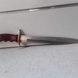Dague de chasse Muela BOWIE 26cm stamina inox + etui