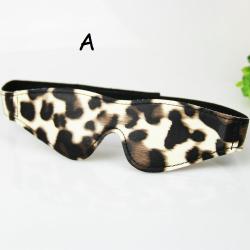 Masque Cuir PU Tissu Bondage BDSM-A