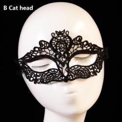 Masque Dentelle Fetes BDSM -B