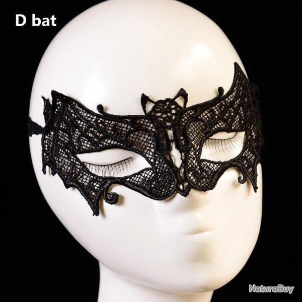 Masque Dentelle Fetes BDSM -D