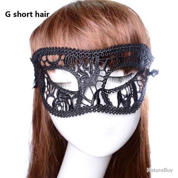 Masque Dentelle Fetes BDSM -G