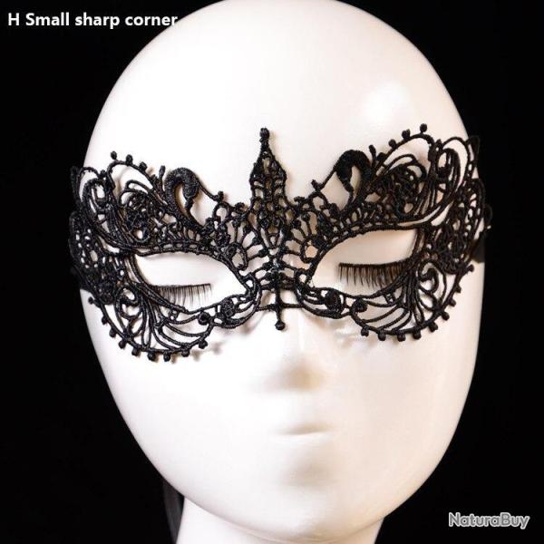 Masque Dentelle Fetes BDSM -H