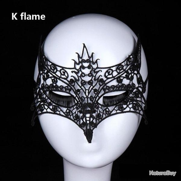 Masque Dentelle Fetes BDSM -K
