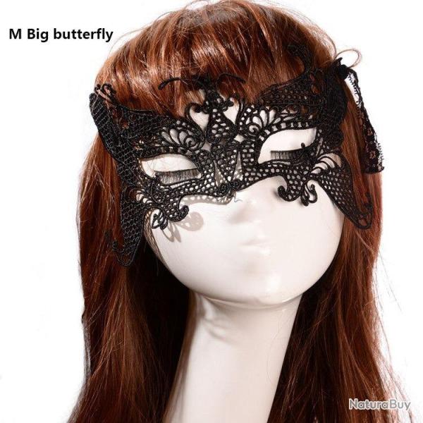 Masque Dentelle Fetes BDSM -M