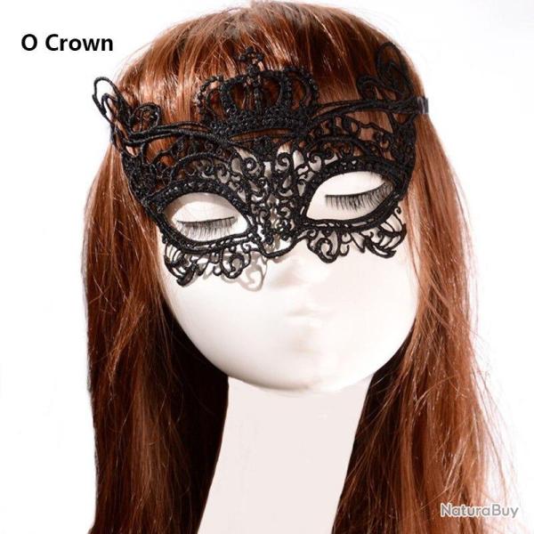 Masque Dentelle Fetes BDSM -O