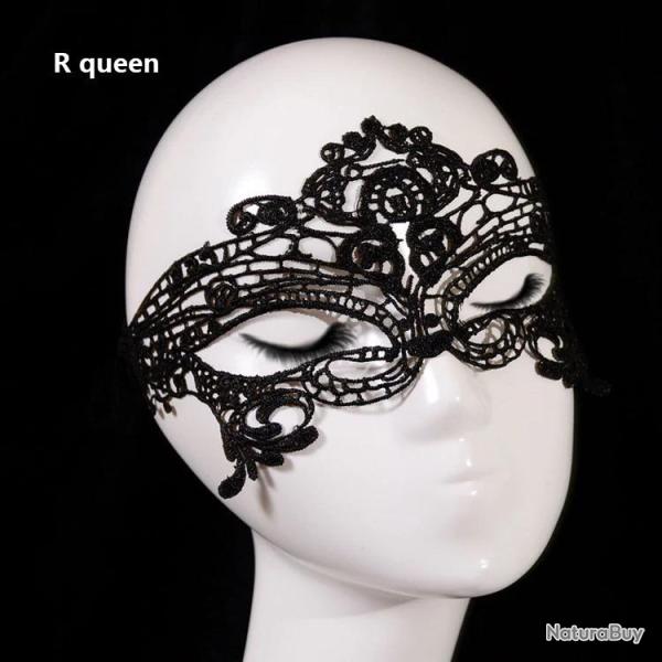 Masque Dentelle Fetes BDSM -R