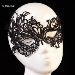 Masque Dentelle Fetes BDSM -U