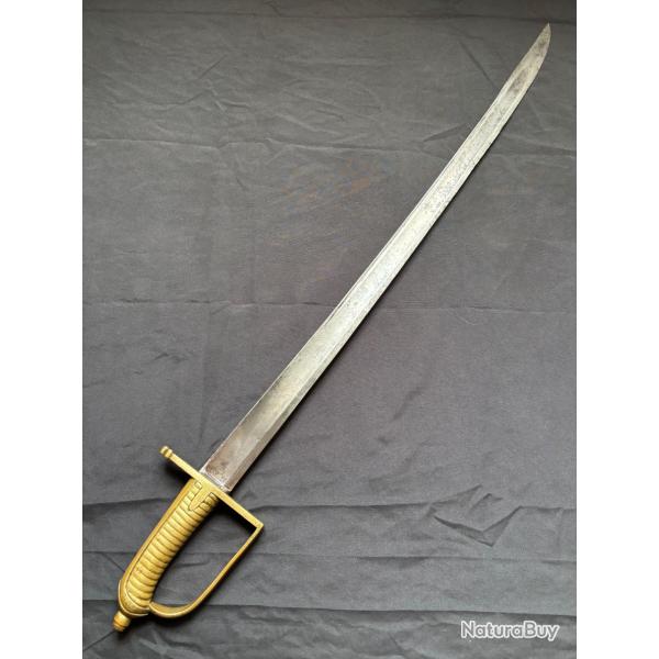 Sabre briquet fran�ais mod�le 1767 de grenadier - Ancien r�gime Louis XV (2)